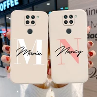 custom capital letters name case for xiaomi mi 11 lite 5g ne 11t pro 12 10t case funda poco x3 pro f3 m3 m4 c31 pocox3 nfc cover