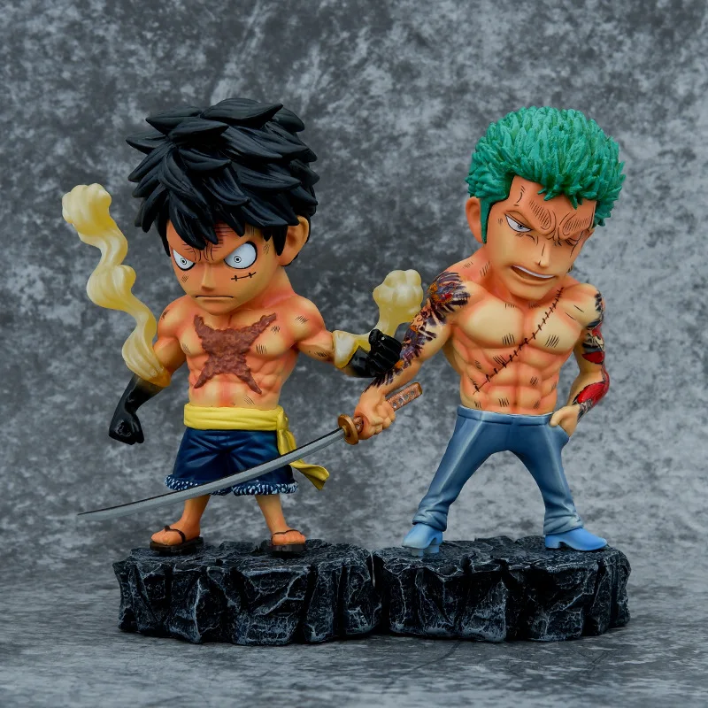

One Piece Anime GK Vinsmoke Sanji Roronoa Zoro Monkey D. Luffy Action Figure Model Collection Decoration Toys Gift Free Shipping