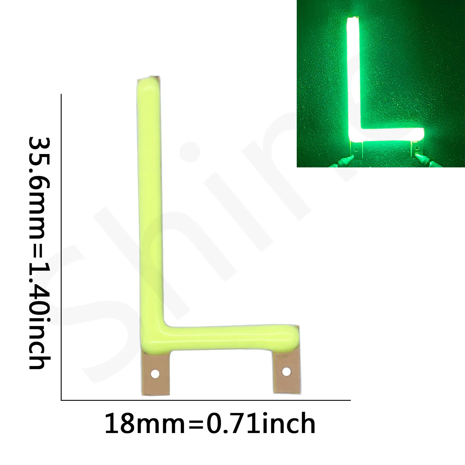 

Зелёная светодиодная нить с буквами DT&ZM