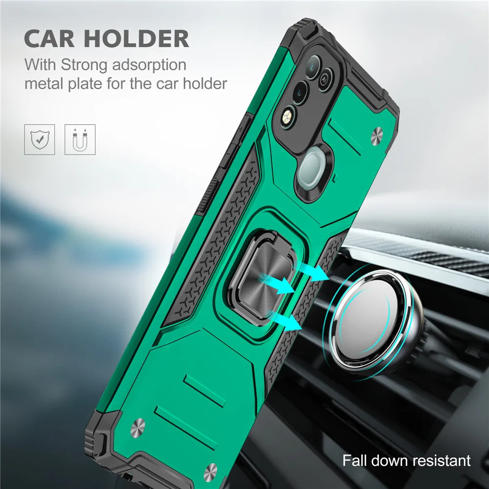

Infinix Hot 10 Play Ring Case for Infinix Hot 10 Play Zero 8 hot 9 play note 7 lite Smart 4 Cover Rotating bracket stand Fnudas