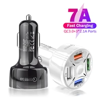 elough usb car charger 4 ports fast charging qc 3 0 quick car charger for iphone 13 12 11 samsung s21 s20 xiaomi huawei oneplus
