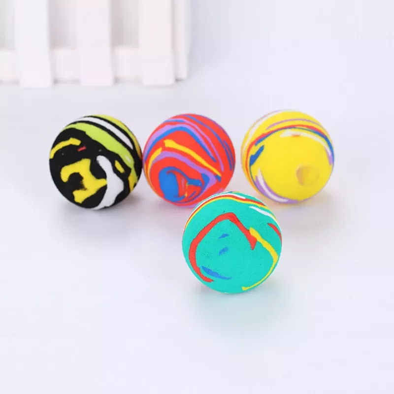 

2022New Self-excited Toy Interactive Training Cat Toys Pets EVA Ball Multicolor Ball Color Random