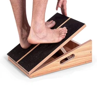 fitness wooden slant board adjustable incline stretching board calf ankle stretcher portable non slip surface fitness pedal