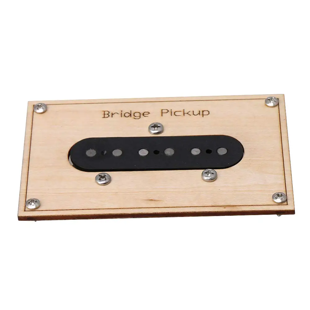 Черный и деревянный цвет 7 8 Ohms AlNiCo 5 Электрический гитарный мост звукосниматель |