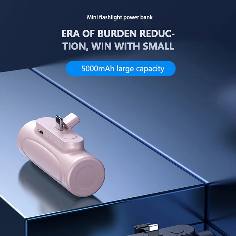 Компактный внешний аккумулятор на 5000 мА · ч портативный для iPhone Huawei Samsung Xiaomi