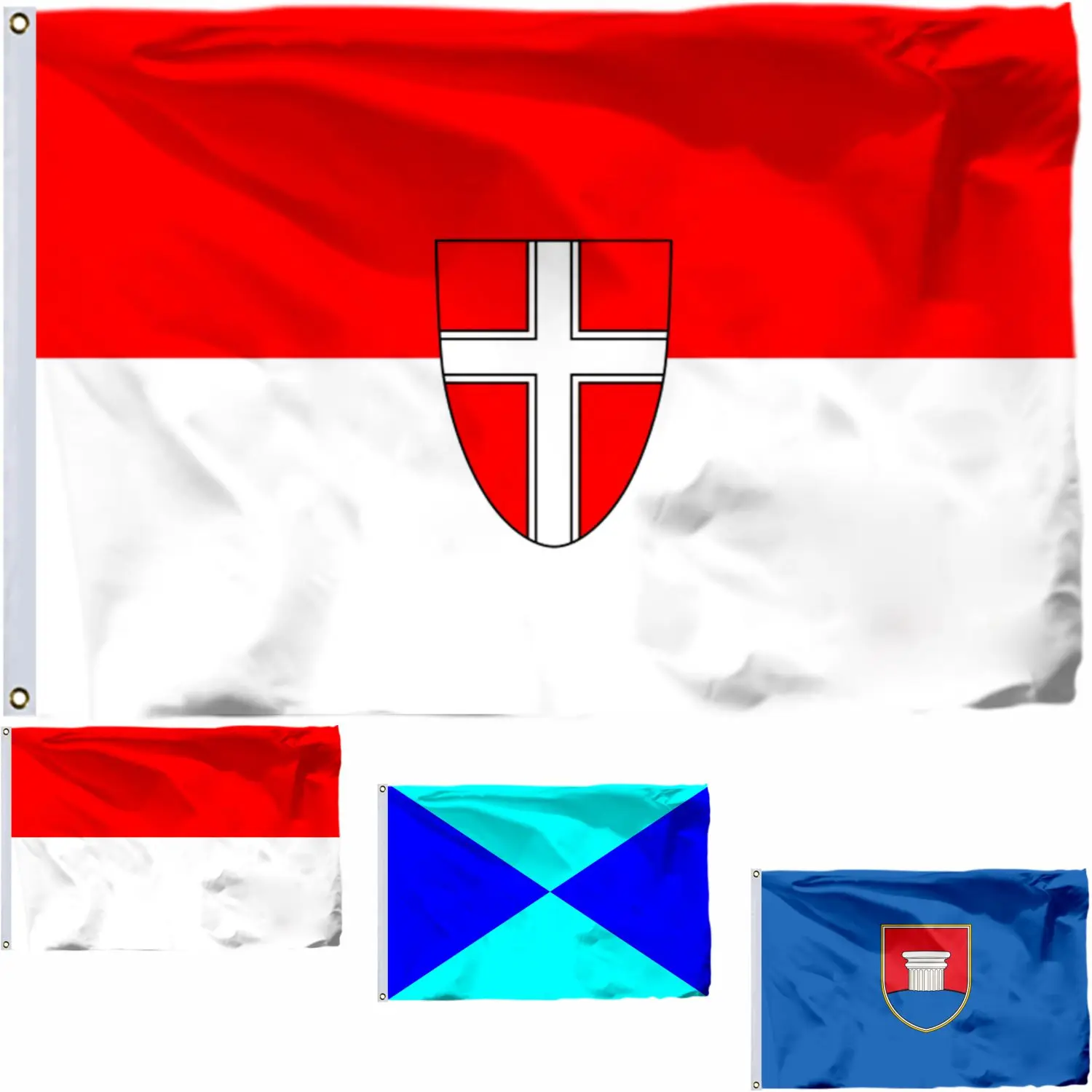 

Austria Vienna State Flag 3X5FT Carinthian Slovenes 90X150CM 100D Polyester Yeniche People Banner 2X3FT 60X90CM