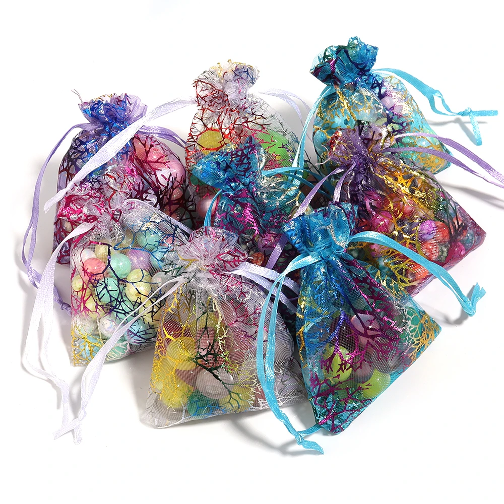 10 шт. яркая марлевая Сумка из органзы