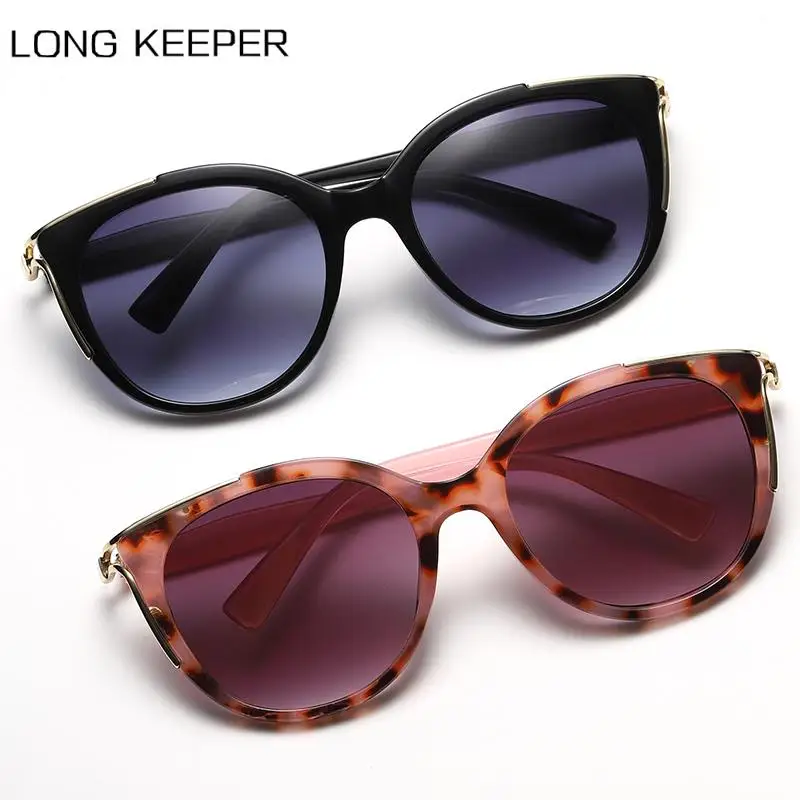 

Round Vintage Cat Eye Sunglasses Women Brand Designer Oculos De sol Feminino Rays Protection Leopard Gradient Sun Glasses 2022