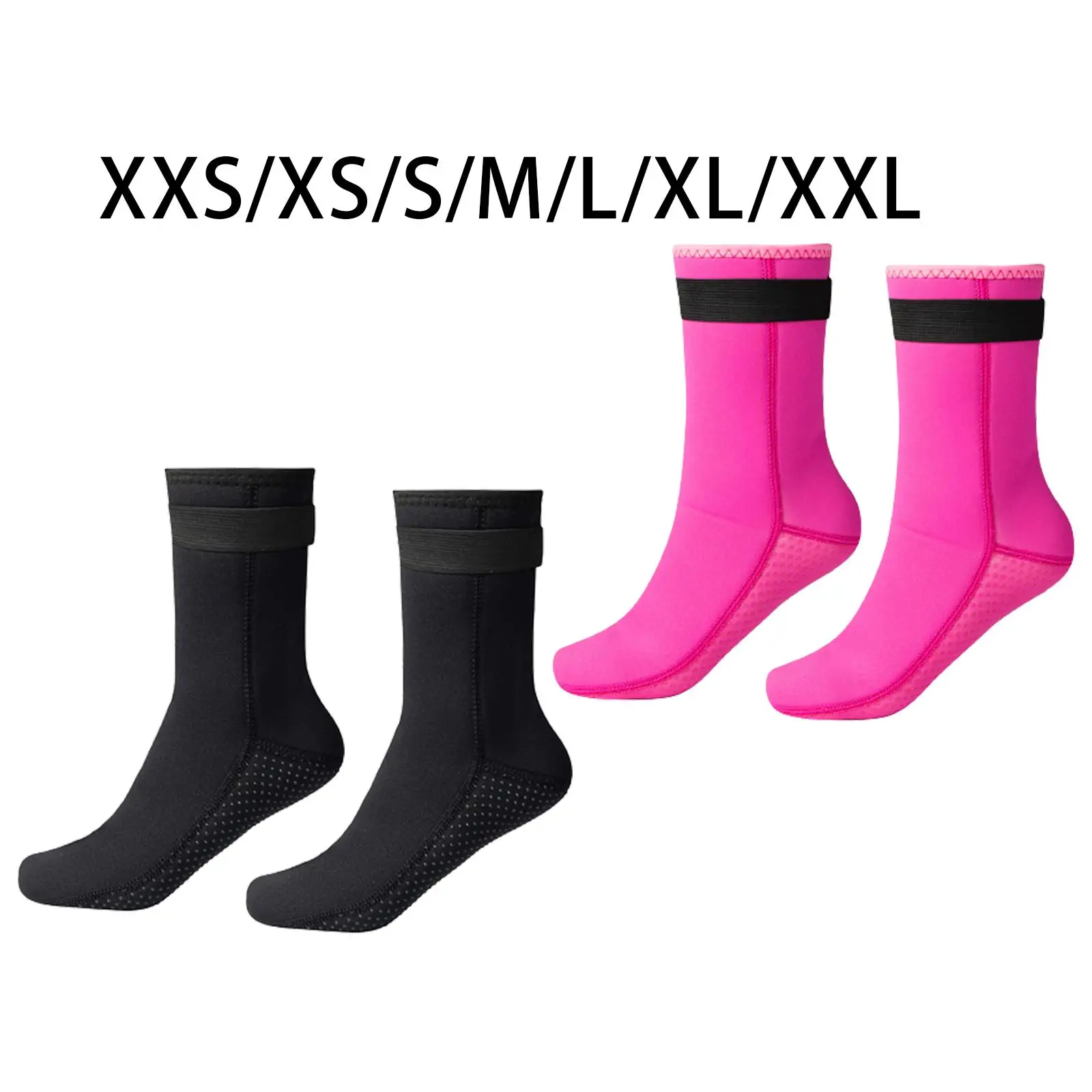 

3mm Neoprene Diving Socks Thermal Dive Boots Men Women Nonslip Beach Booties Shoes for Rafting Snorkeling Outdoor Activities