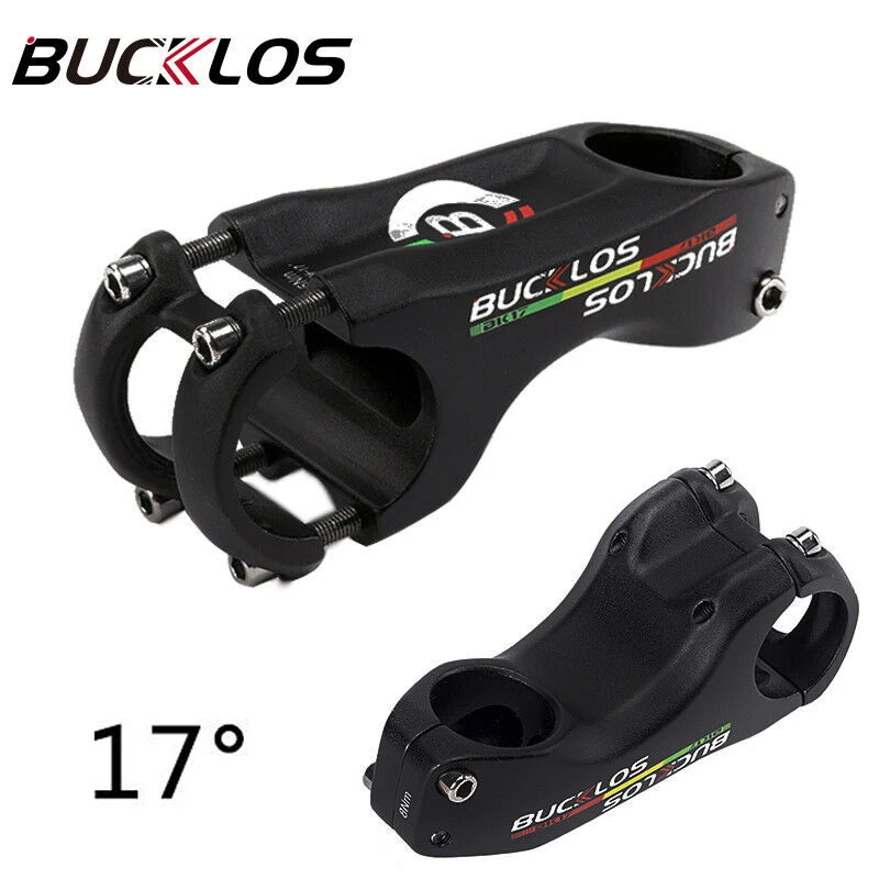 

BUCKLOS Bike Stem 17 Degree Bicycle Handlebar Stem 70mm 80mm 100mm Ultralight MTB Road Bike Stem Handlebar Table Bike Power Part