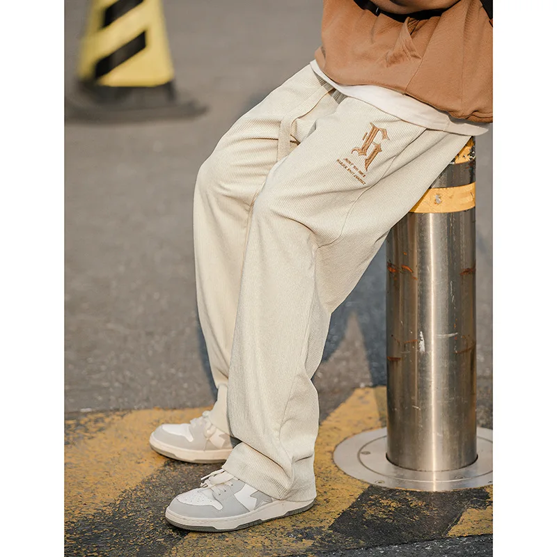 Men Women Casual Pants New Trendy Brand American Street Embroidery Loose Sweatpants Hip-hop Couple Casual Fashion Trousers Tide