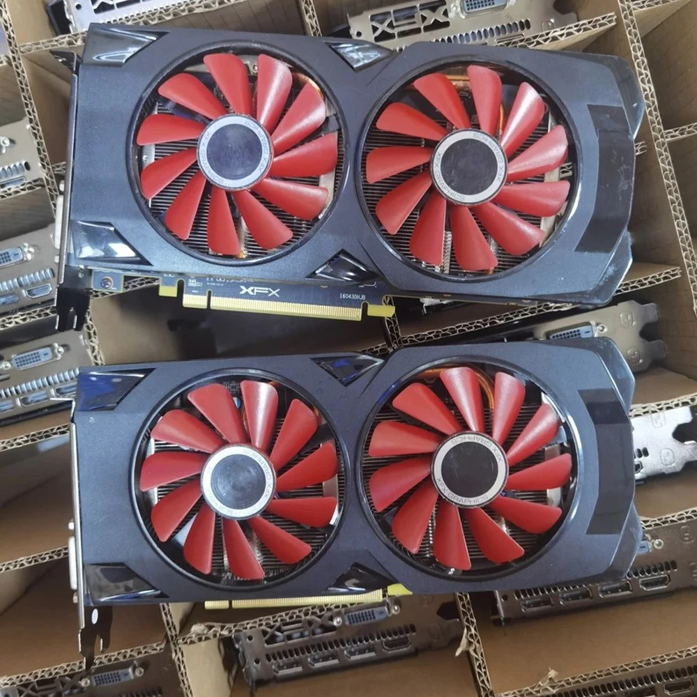 RX 580 8 ГБ 4 2 видеокарты AMD GPU Radeon RX590 570 560 550 R7 R9 370 380 видеокарта для настольного ПК