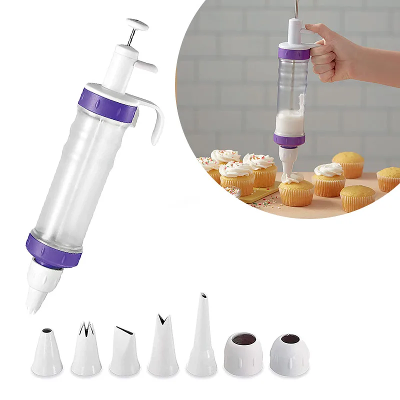 

8pcs Set Cream Piping Tip Cookie Cake Baking Tool Wilton Dessert Decorator Plus Cake Decorating Tool and Cake Icing Tool