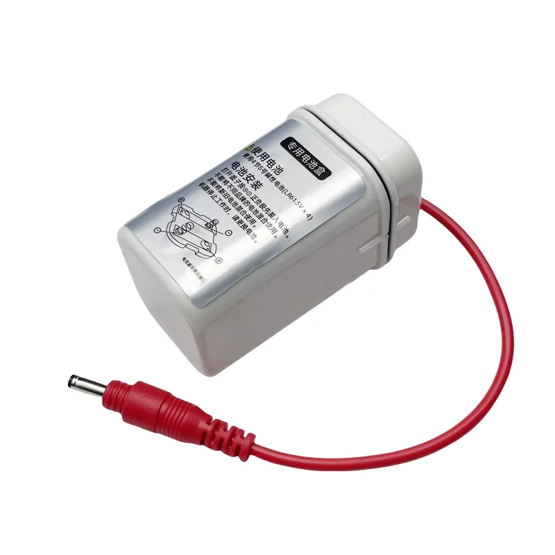 

1 шт. универсальный аккумуляторный блок для датчика писсуара, умный смывной клапан писсуара, водонепроницаемый блок питания, 6 В с розеткой