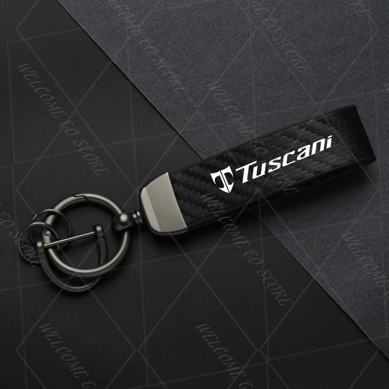 

2025 для логотипа Toskania Rohens Coupe N Line Tiburon для женщин и мужчин, брелок из углеродистой кожи, автомобильный брелок, аксессуары для ключей