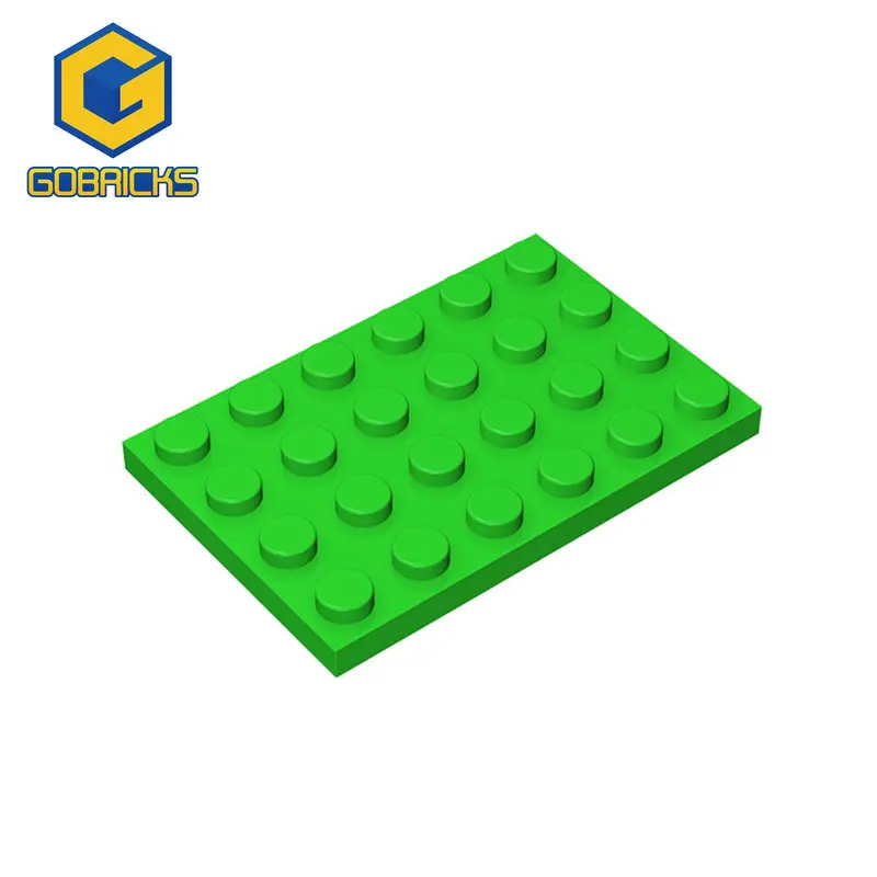 Gobrick, 10 шт., мелкие частицы 3032, 4x6, строительные блоки, пластина, запчасти для самостоятельной сборки Buildmoc, сборные детали, креативные Подарочные игрушки Gobrick, 10 шт., мелкие частицы 3032, 4x6, строительные блоки, пластина, запчасти для самостоятельной сборки Buildmoc, сборные детали, креативные Подарочные игрушки