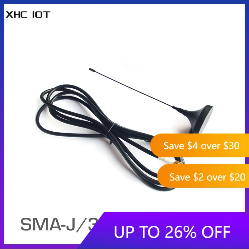 

433MHz Wifi Antenna SMA-J Male Connector Omni Direction uhf 433 MHz 3.5dBi High Gain XHCIOT TX433-XP-100 Wifi Magnetic Antenna