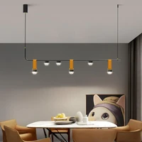 nordic minimalist strip creative designer restaurant chandelier light luxury modern minimalist dining room table lamp bar lamp