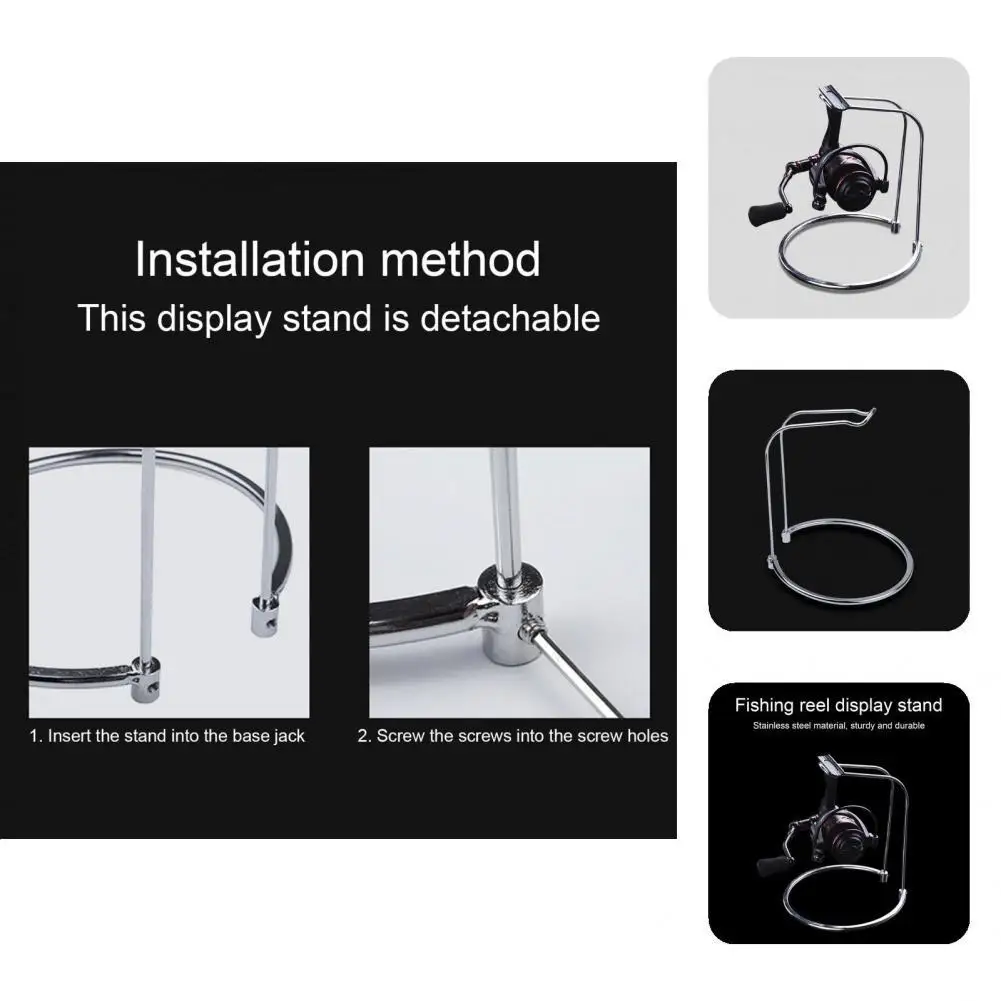 

Fishing Reel Display Stand Reliable High Strength Reel Storage Bracket Sturdy Convenient to Carry Fishing Reel Stand