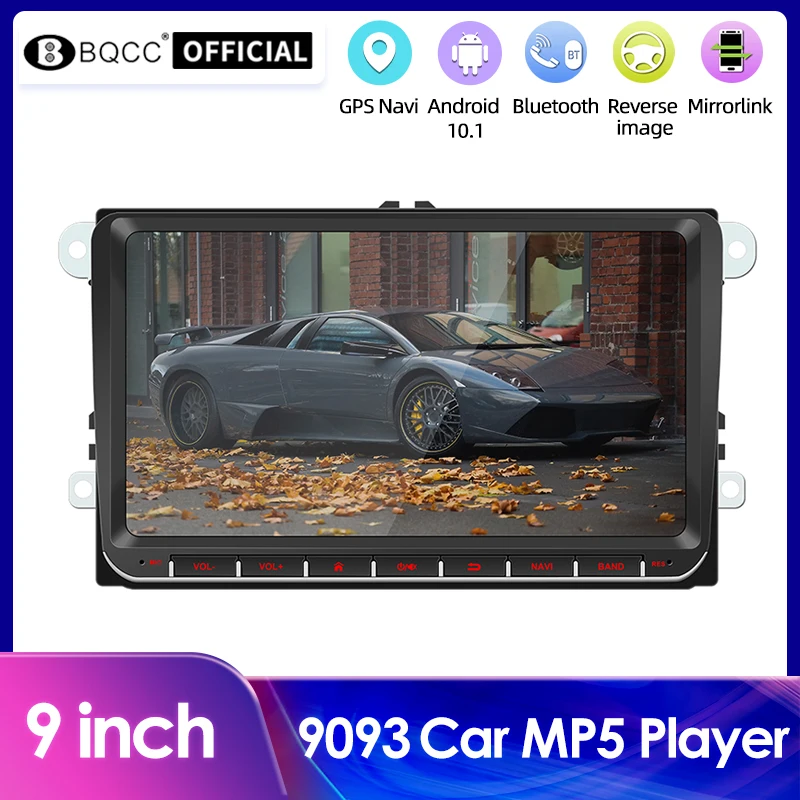 

BQCC Android для Volkswagen автомобильное радио VW мультимедийный видеоплеер GPS навигация Carplay Android 4G WIFI 9 дюймов