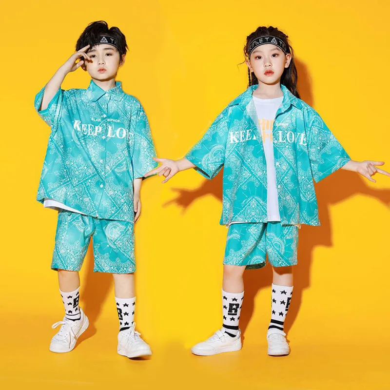 

Детская одежда для джазовых танцев, танцевальные Топы в стиле хип-хоп для уличных танцев, рубашка и брюки для мальчиков и девочек, танцевальные костюмы для выступлений в стиле K-POP