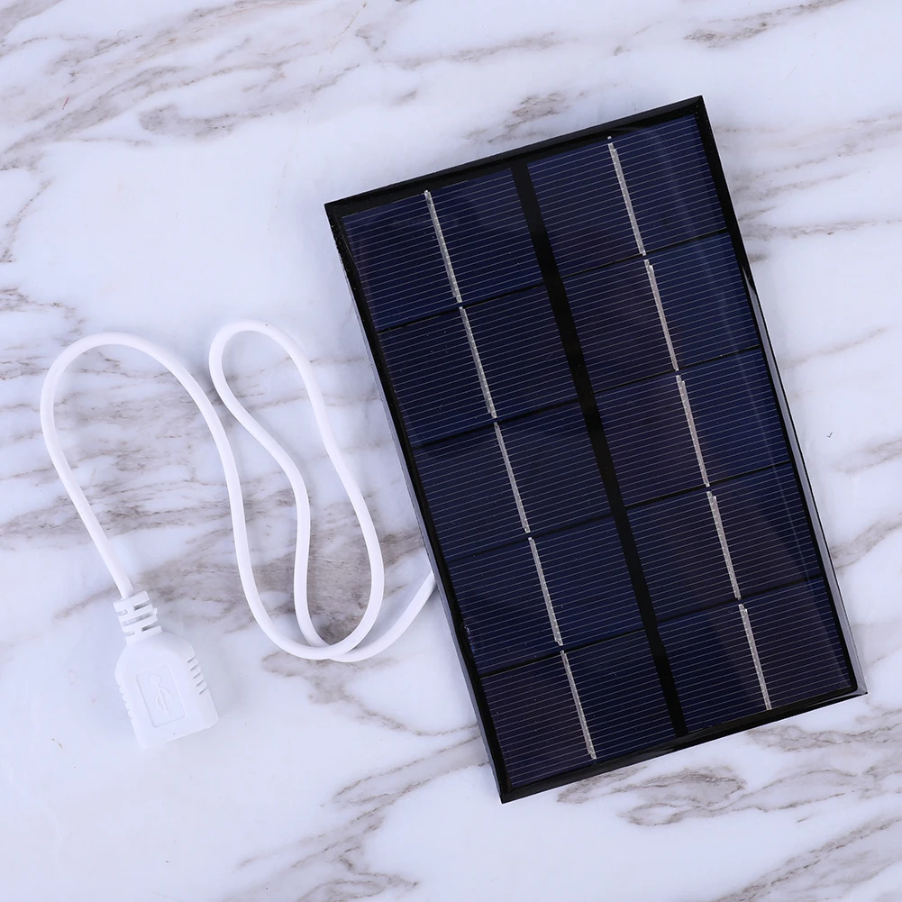 1pc USB Solar Panel 5W 5V DIY Solar Charger 88x142mm for 3-5