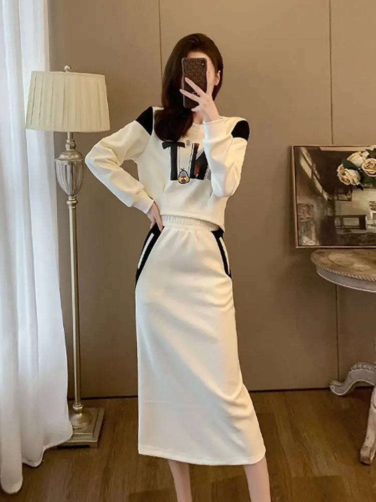 Осенне-зимний Универсальный женский комплект модный усовершенствованный