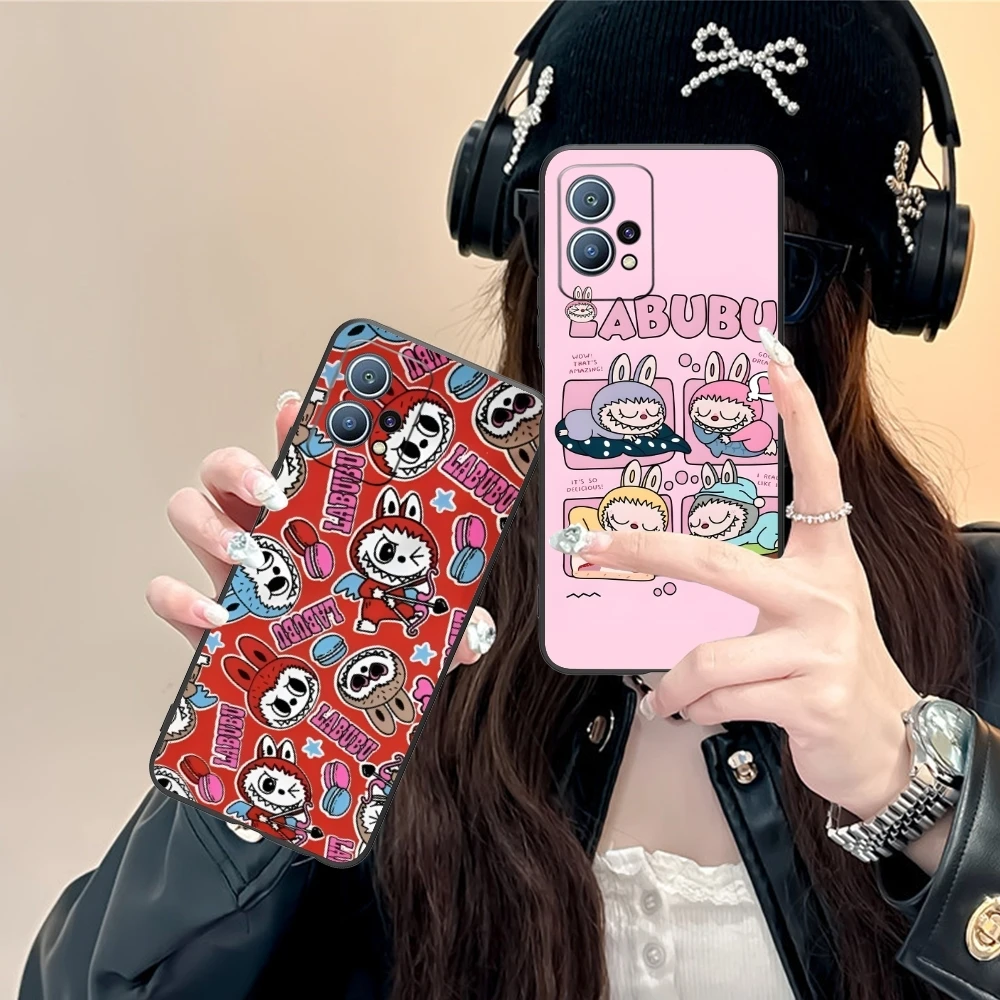 Милый чехол Labubu для мобильного телефона с рисунком Huawei P60 P50 P40 P30 P20 P10 P9 P8 Pro Lite Plus