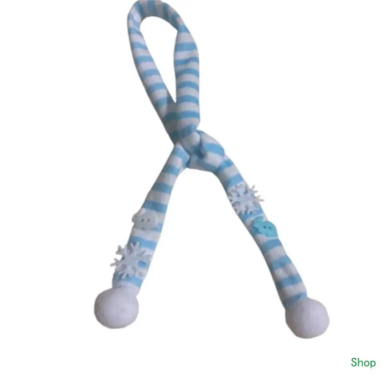 

L5YC полосатый шарф для женщин, длинный узкий пояс, галстук, шейный платок, Y2K, реквизит для фотосессии для девочек, длинный