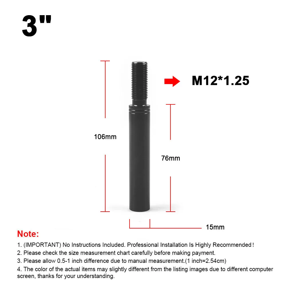 

Алюминиевый Удлинитель Рычага Переключения Передач 2-10 Дюймов, Регулируемый Ручной Рычаг Переключения Передач