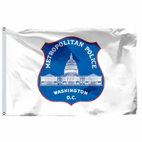 us washington dc police flag 3x5ft 90x150cm 100d polyester high quality banner free shipping