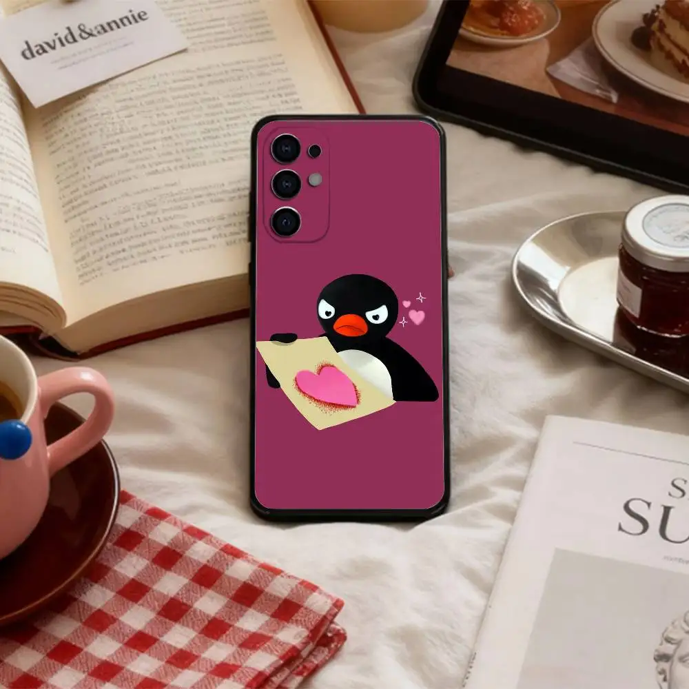 Чехол для телефона C-Cute Kawaii P-Penguin для Samsung S 25,24,23,22,30,21,10,9,Ultra,Plus,Lite,FE,4,5 G, мягкий черный чехол (art.: 3920d96cbb4d7) - 3920d96cbb4d7