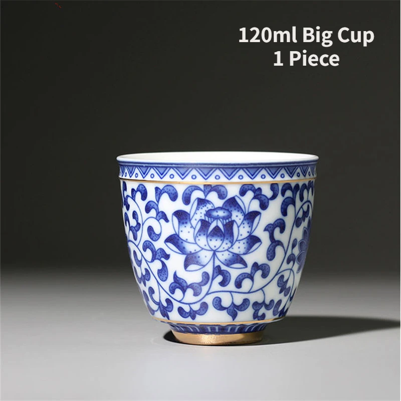 

Синяя и белая чайная чашка SJZMICAI