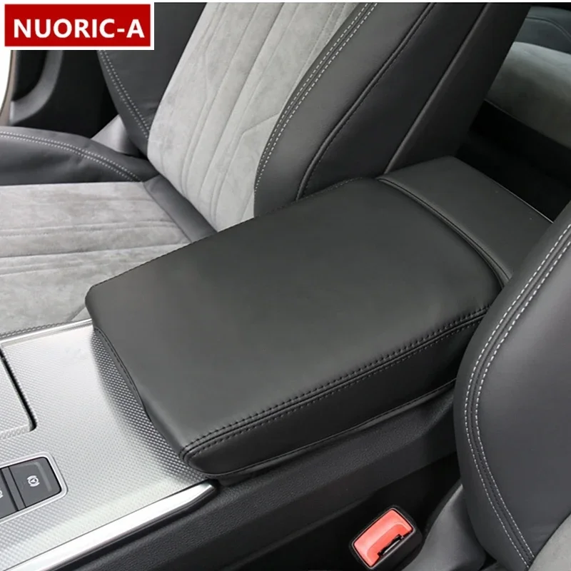 Кожаный подлокотник центральной консоли защитный рукав декоративная накладка