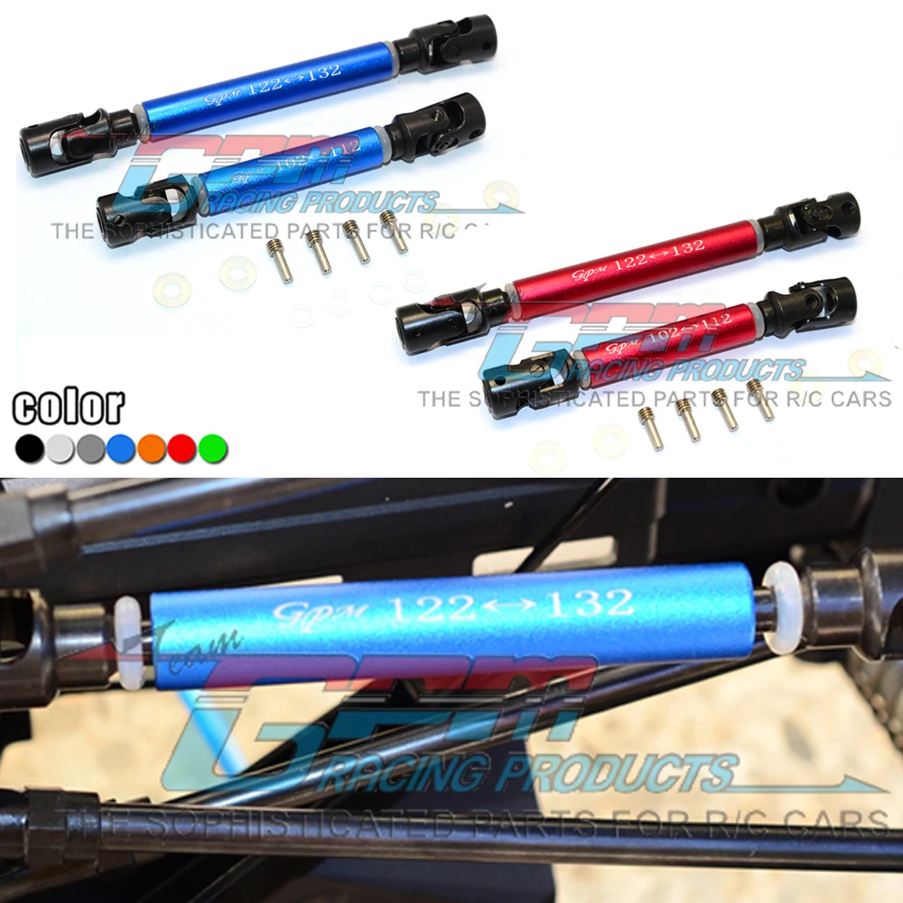 

GPM TRAXXAS 1/10 TRX4 TRX-4 Defender BRONCO 82056-4 RC Crawler Car Metal 102-112mm / 122-132mm Cvd Drive Shaft Universal Joint