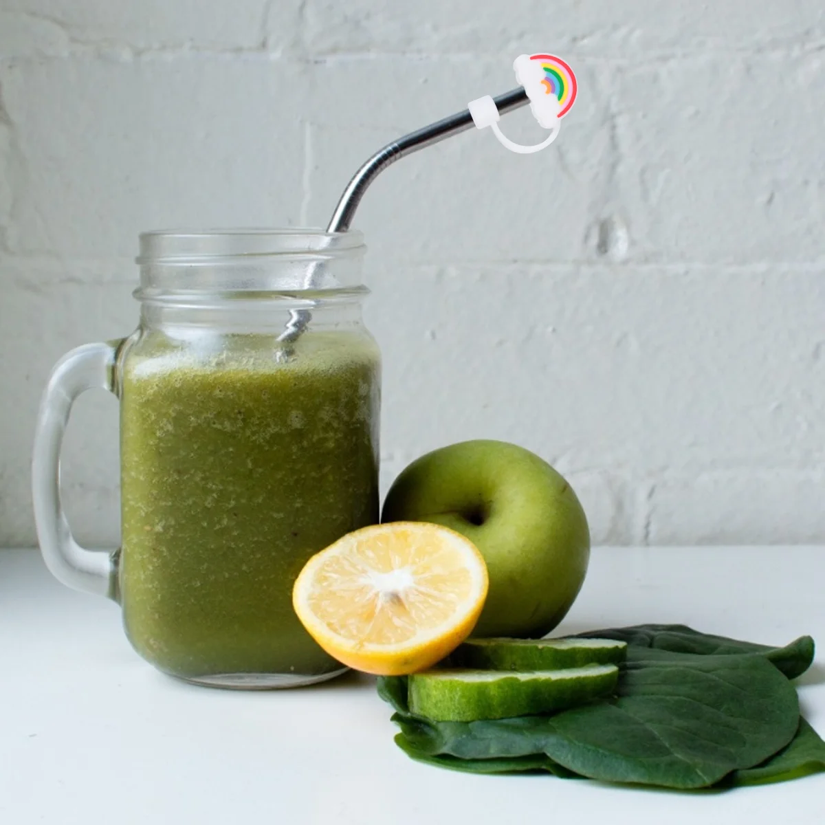 

1pc Drinking Accessories Reusable Tips Covers Stainless Steel Caps