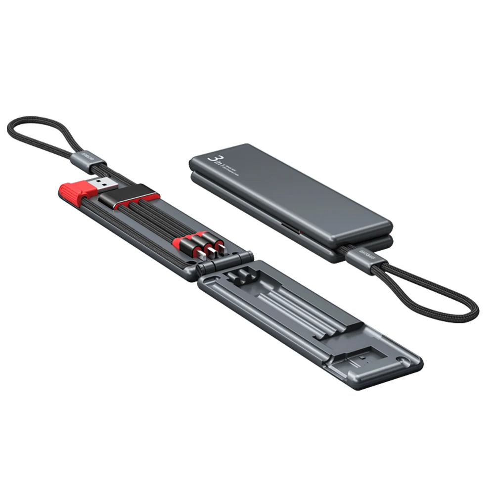 OATSBASF 3 в 1 USB кабель Тип C для iPhone 11 12 Pro Max Xiaomi Realme Samsung Micro Lightning Кабель зарядное