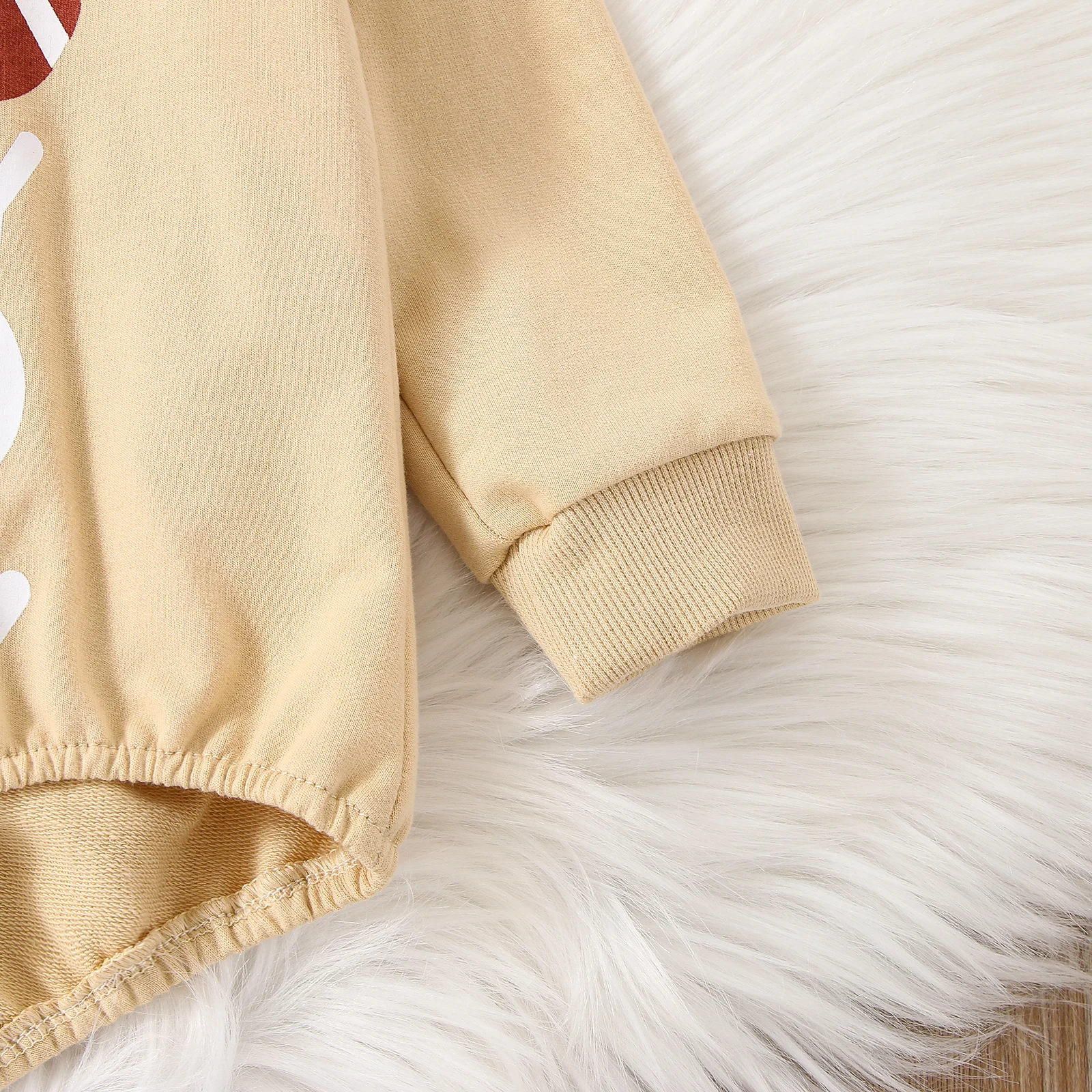 Одежда для малышей-ромпера с длинным рукавом и круглым вырезом с футбольной надписью весна-осень.