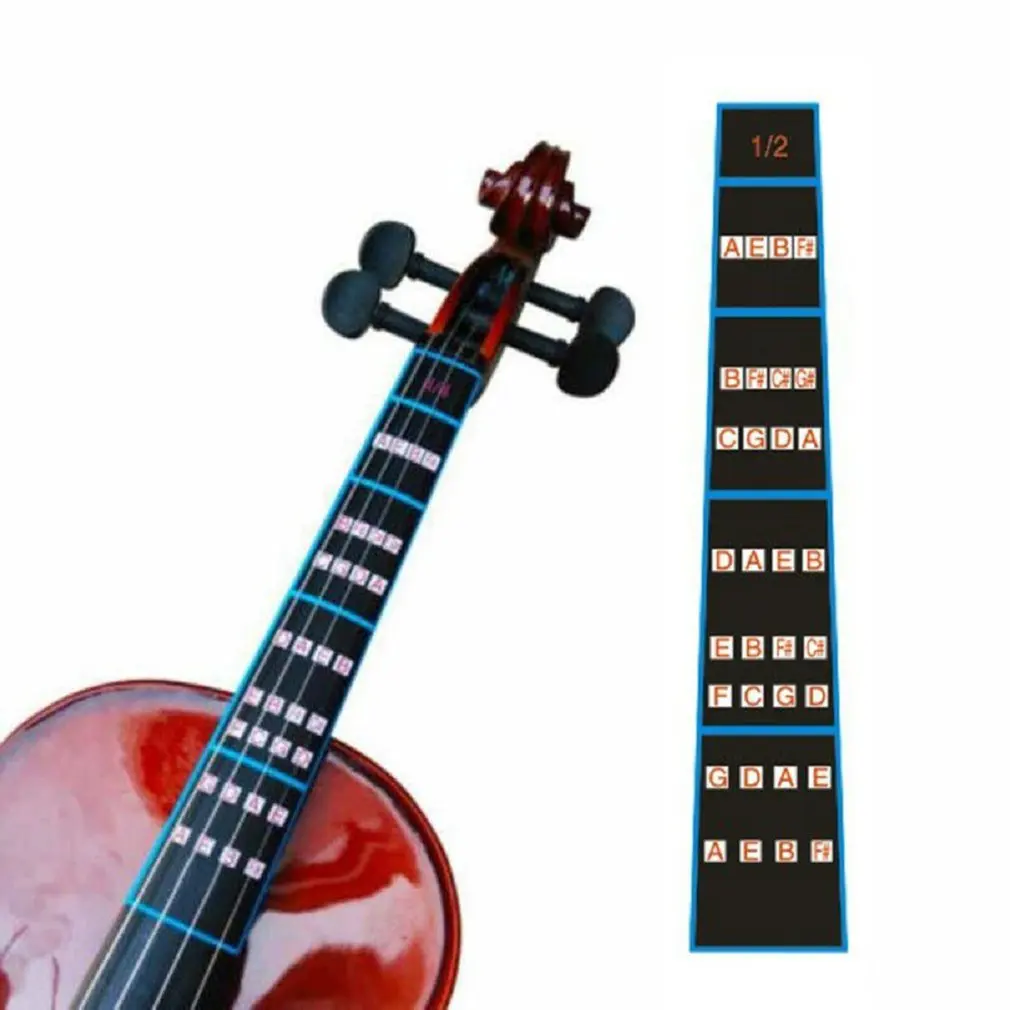 

1/2 Violin Intonation Stickers Fretboard Marker Beginners Learning Violin Fingerboard Sticker Violin Parts Accessories