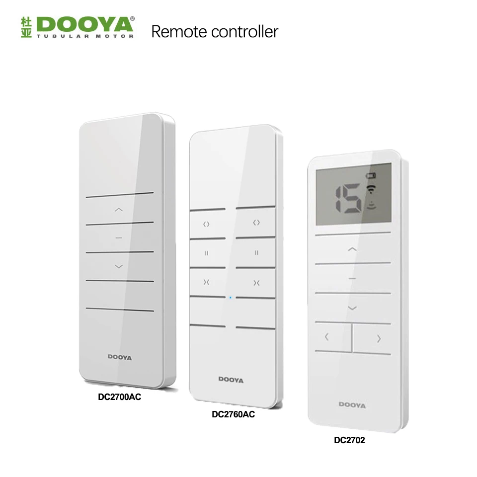 Пульт дистанционного управления Dooya DC2700/2760AC/2702 для Dooya Electric RF433, трубчатый мотор, курсирующий двигатель DT52E,DT82TV, мотор Tuya Пульт дистанционного управления Dooya DC2700/2760AC/2702 для Dooya Electric RF433, трубчатый мотор, курсирующий двигатель DT52E,DT82TV, мотор Tuya