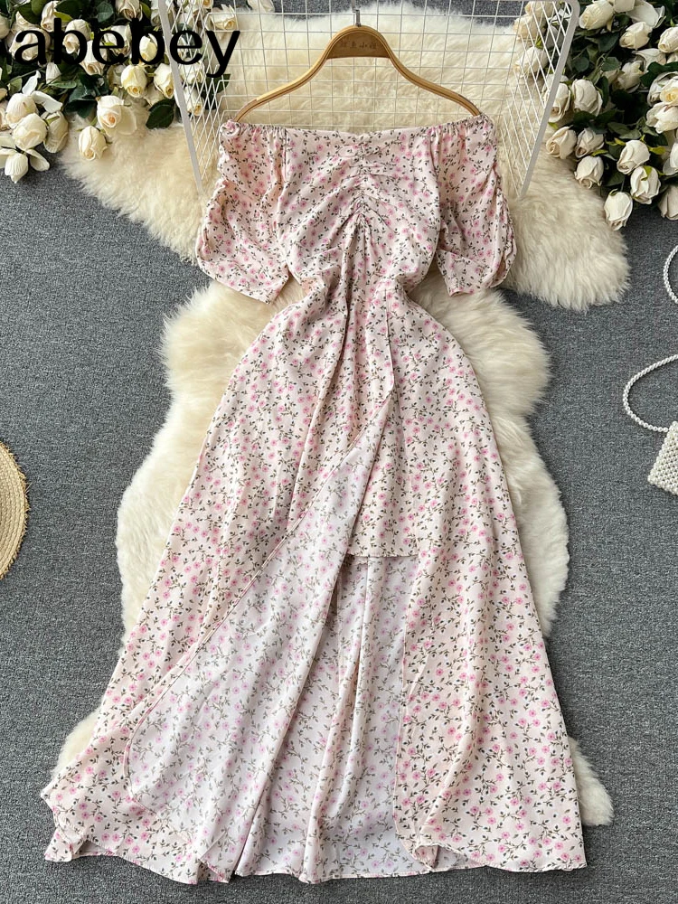 Женское платье с запахом миди цветочным принтом открытыми плечами завязкой