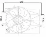 

FAN engine hood for 12622203