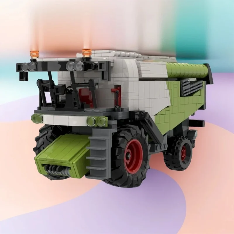 Фото Набор строительных блоков MOC City Farm Claas Lexion, 1218 деталей, конструктор, рождественский подарок, развивающая игрушка, идея для подарка на день рождения, для детей №2