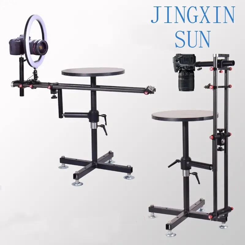 Фото Вращающаяся платформа JingYing с нагрузкой 80 кг, 40 см, для вертикальной съемки товаров, 360-градусный поворотный стол для фотостудии №4