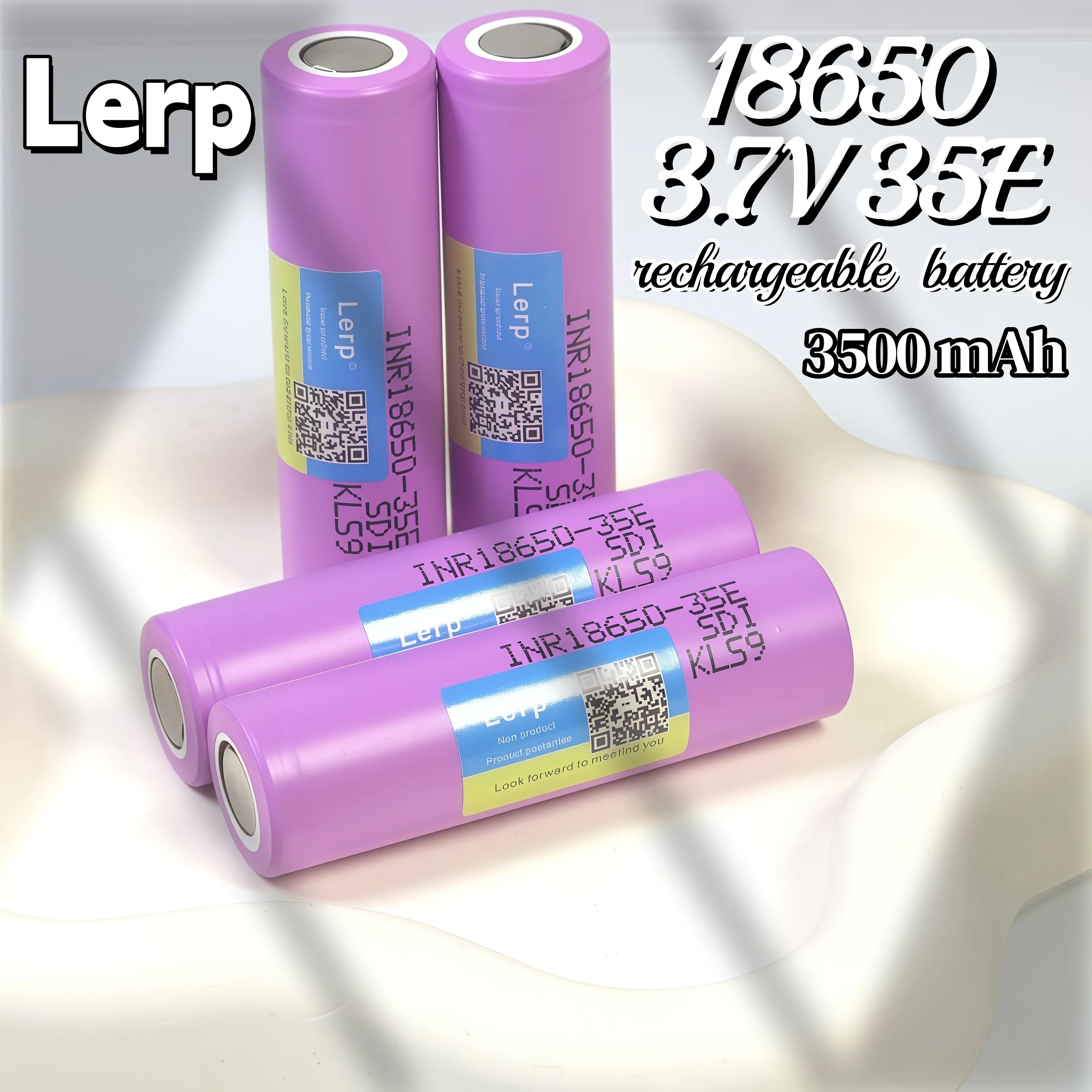 Фото Аккумулятор ICR18650 35E 3.7V 3500mAh – 100% оригинальный, для фонариков, портативной электроники и устройств повседневного использования №3