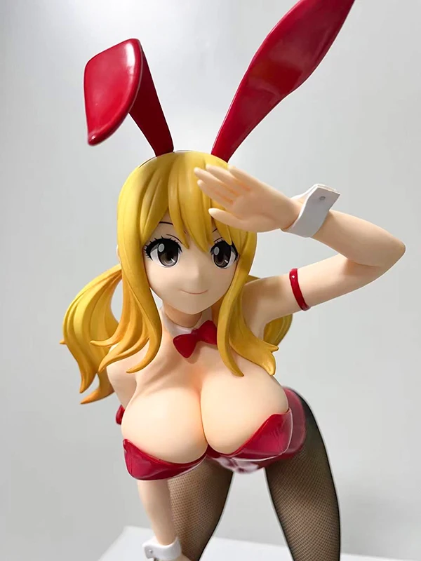 41cm FREEing Fairy Tail Lucy Heartfilia Bunny Girl Anime Figure B-STYLE Erza Scarlet Sexy Action Adult Model Doll Toys |