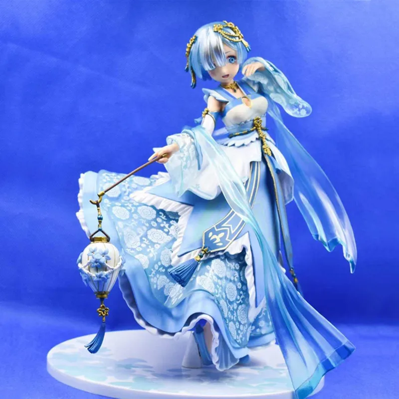 

Фигурка кимоно из японского аниме «Re: жизнь в другом мире от нуля Рем», кавайное кимоно, фонарик, экшн-фигурка из ПВХ, коллекционные модели игрушек