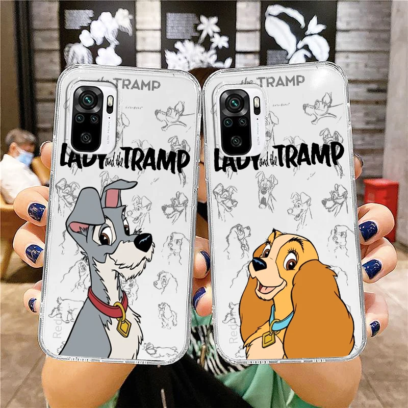 

Lady and the Tramp Transparent Phone Case For Xiaomi Redmi Note 12 11 11T 10 10S 9 9S 9T 8 8T 7 Pro Speed 4G 5G Cover Shell Capa