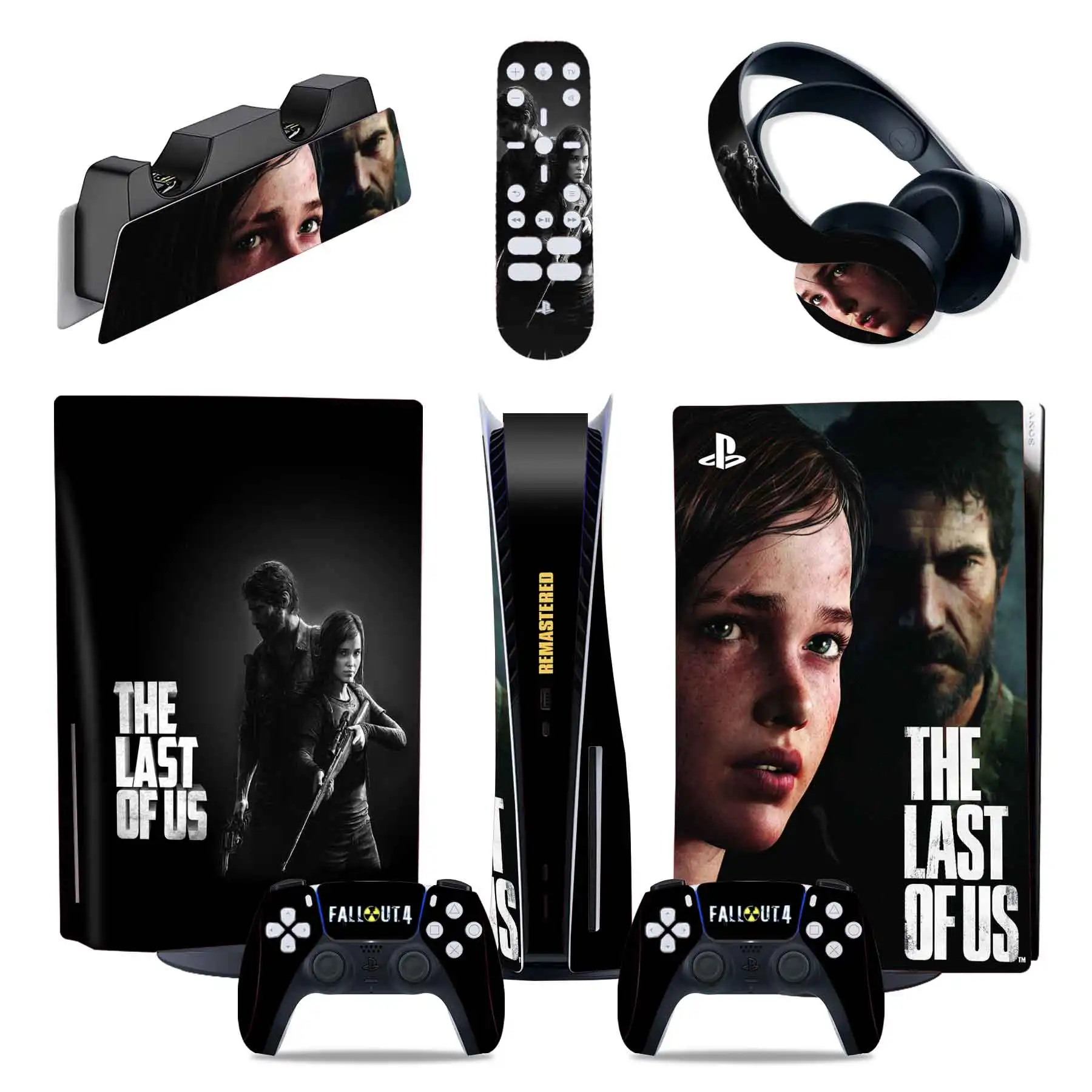 

The last of us PS5 Skin Disc Edition Console and Controller Accessories Skins Wraps Fan Art Design for Ps5 digital #0401