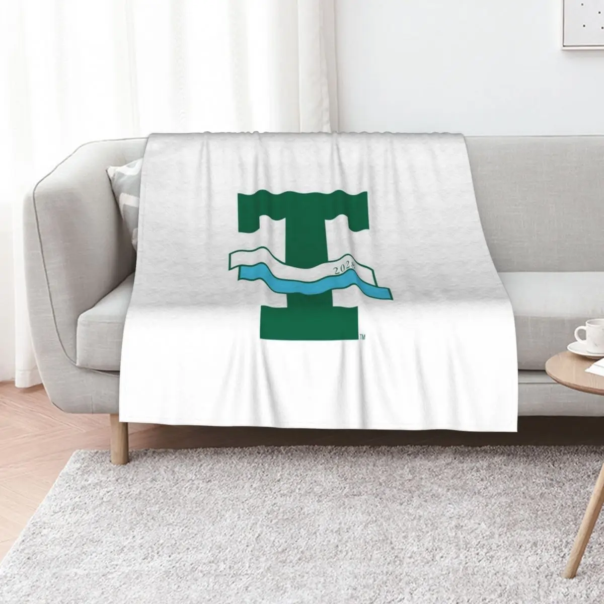 Фото Мягкое однотонное одеяло Tulane 2 для дивана или кровати №1